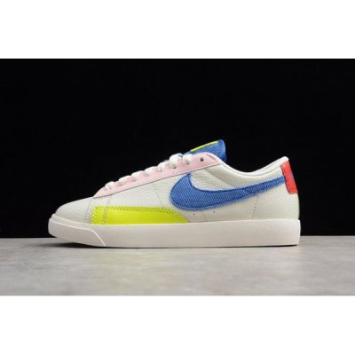 Nike Bayan Blazer Low Mavi / Pembe Kaykay Ayakkabı Türkiye - PROJL9GK